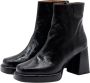 Thea Mika Vierkante Neus Laarzen Zwart Glanzend Leer Black Dames - Thumbnail 1