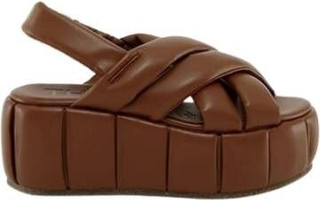 THEMOIRè Flat Sandals Brown Dames