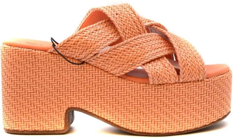 THEMOIRè Stijlvolle Sandalen Orange Dames