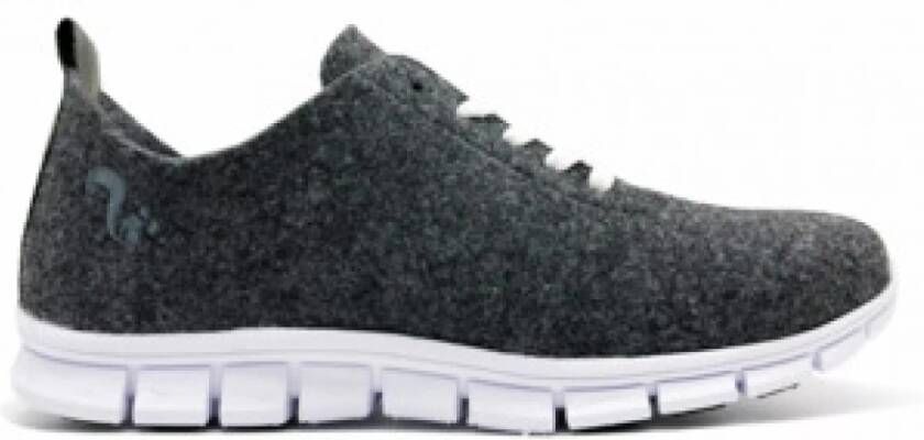Thies 1856 Antraciet Stijlvolle Rug Sneakers