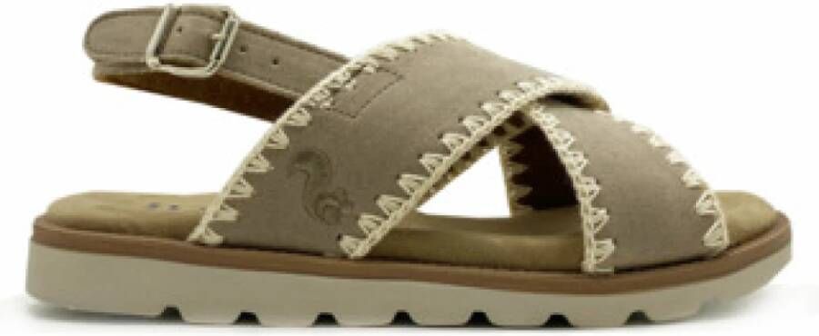 Thies 1856 Beige vegan gerecyclede sandalen