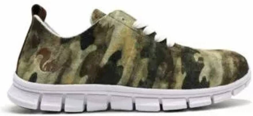 Thies 1856 Camo Green Vegan PET Sneakers