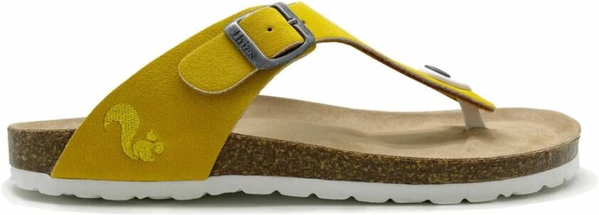 Thies Low-Top Sneakers 1856 Eco Bio Thong Sandal vegan sun (W X) in geel