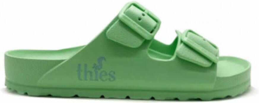 Thies 1856 Groene Ecofoam Sandalen voor Vrouwen
