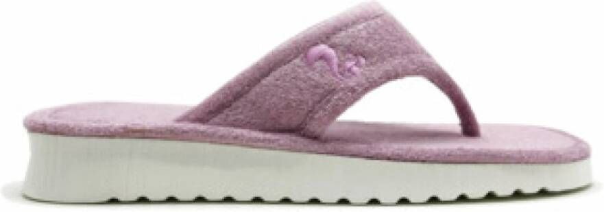 Thies 1856 Paarse bamboe strand sandalen voor vrouwen