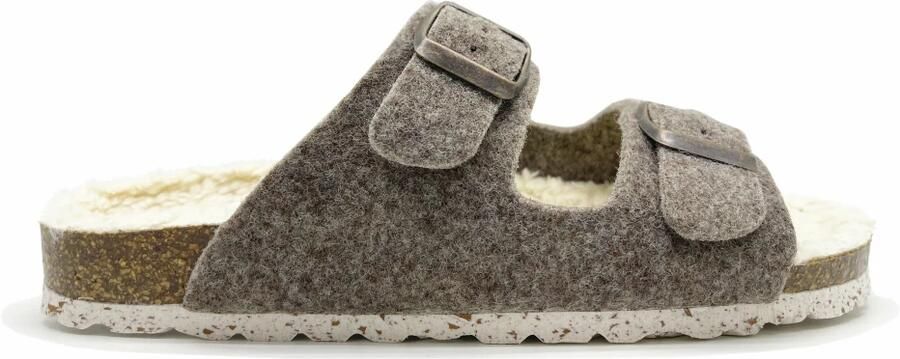 Thies 1856 Bruine Dames Bio Vilt Sandalen