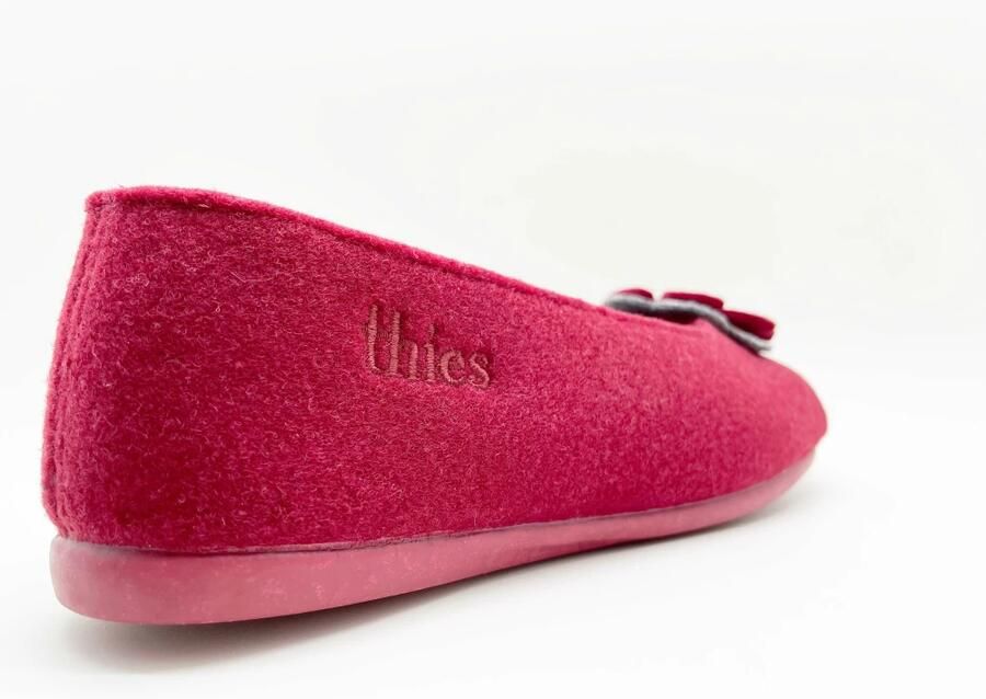 Thies Low-Top Sneakers 1856 Recycled PET Ballerina vegan bordeaux in rood - Foto 2