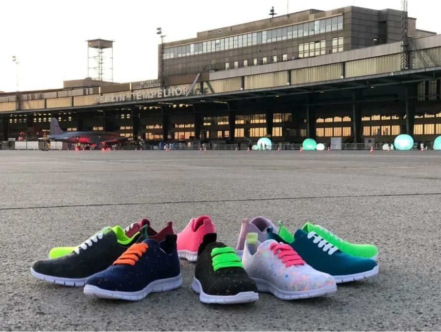 Thies Low-Top Sneakers PET Sneaker black vegan aus recycelten F in zwart - Foto 2