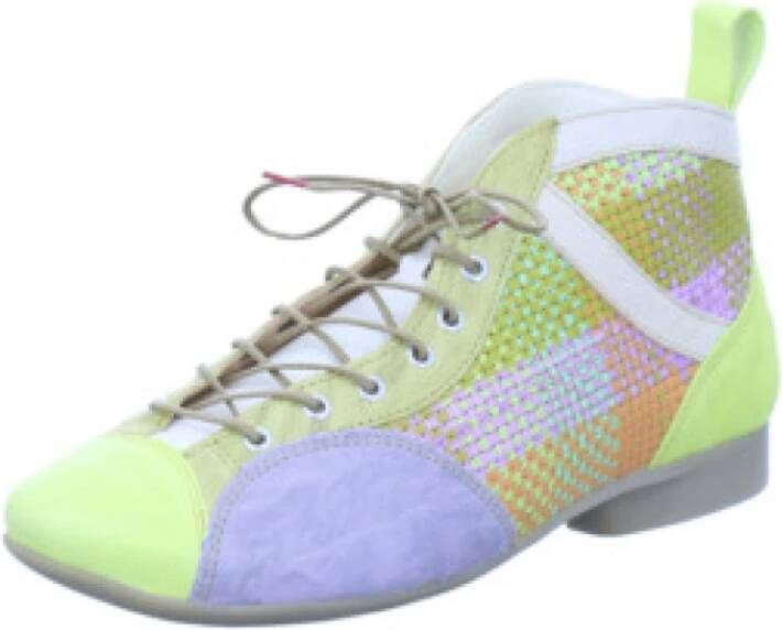 Think! Groene veterschoenen voor dames