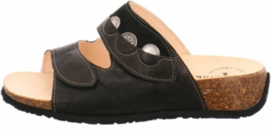 Think! Slippers Mizzi sleehak zomerschoen pantoffels met mooie versiering - Foto 2