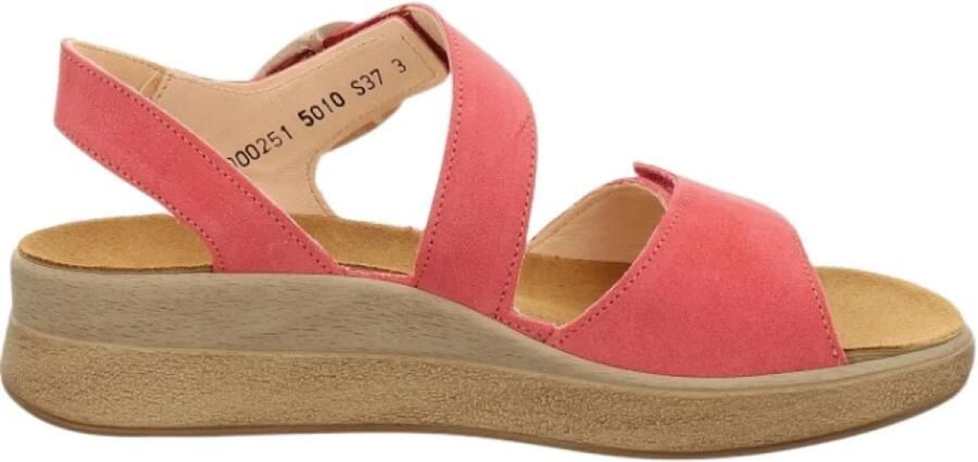 Think! Leren sandaal met twee gespsluitingen