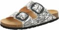Think 3-0000725-1000 Wit zwart combi slipper - Wit