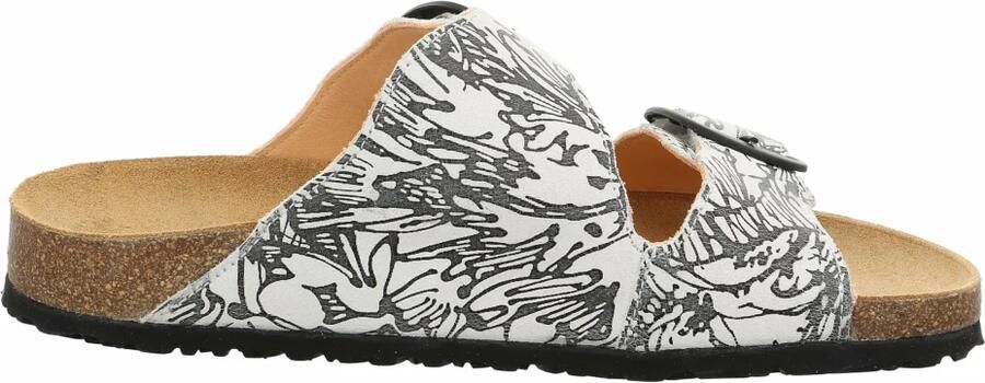 Think 3-0000725-1000 Wit zwart combi slipper - Foto 6