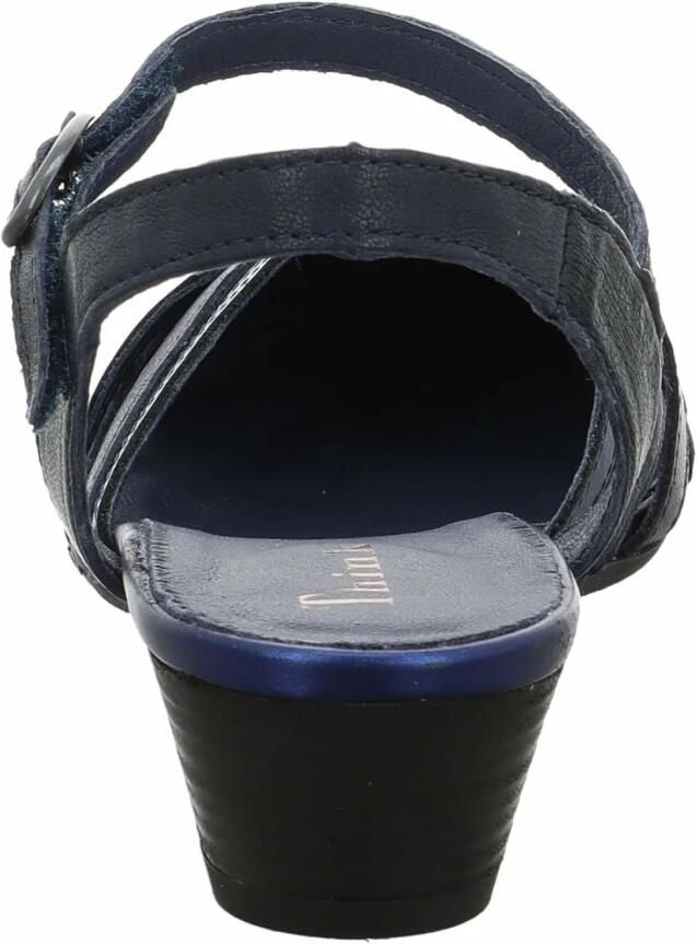 Think! Sandaaltjes Aida zomerschoen avond schoen trechterhak met modieuze kleurdetails