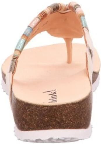 Think! Teenslippers Julia sleehak zomerschoen pantoffels met kleurrijke decoratieve elementen - Foto 6