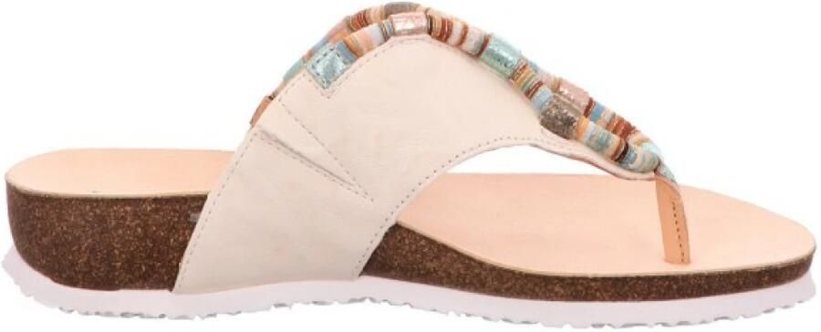Think! Teenslippers Julia sleehak zomerschoen pantoffels met kleurrijke decoratieve elementen - Foto 4