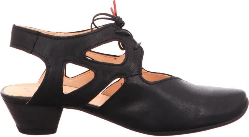 Think! Slingback pumps AIDA dames pump met vetersluiting zomerschoen trechtervormige hak met fijn patroon