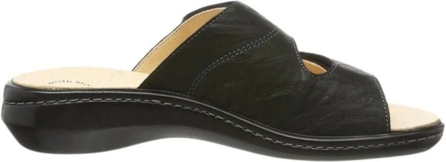 Think! Slippers Camilla blokhak zomerschoen slippers met klittenbandsluitingen