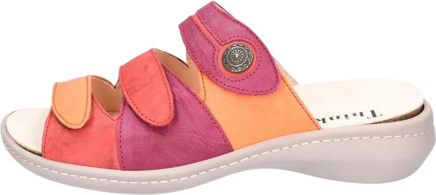 Think ! Slipper Camilla 3-000078-5110 Paars Rood Oranje Fire Combi - Foto 2