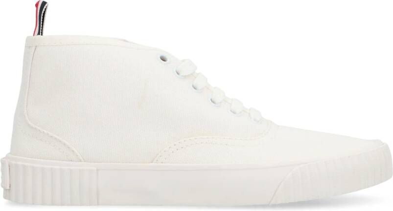 Thom Browne Driekleurige Vulcanized Mid-Top Sneakers