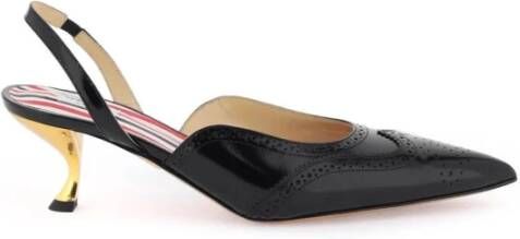 Thom Browne Elegante Brogue Slingback Pumps Black Dames