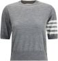 Thom Browne Gebreid T-Shirt met Ribboord - Thumbnail 1