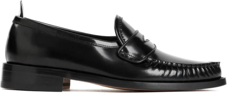 Thom Browne Geplooide Varsity Loafers Black Heren