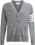 Thom Browne Gestreepte Boorden Fleece Wol Vest - Thumbnail 3