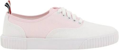 Thom Browne Katoenen Paneel Lace-Up Sneakers