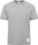 Thom Browne Katoenen T-shirt met korte mouwen en ribboord - Thumbnail 1