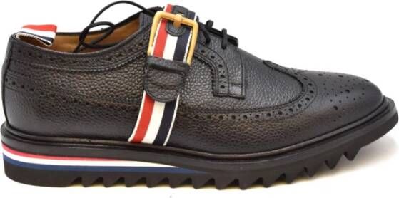 Thom Browne Klassieke Veterschoenen voor Mannen Black Heren