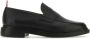 Thom Browne Klassieke zwarte leren loafers - Thumbnail 1