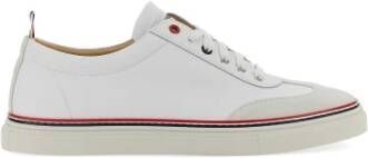 Thom Browne Leren Low-Top Sneaker White Heren