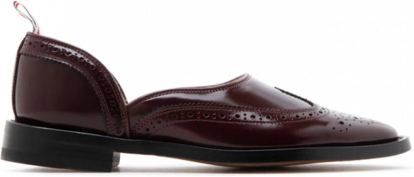 Thom Browne Burgundy Leren Brogues Red Dames