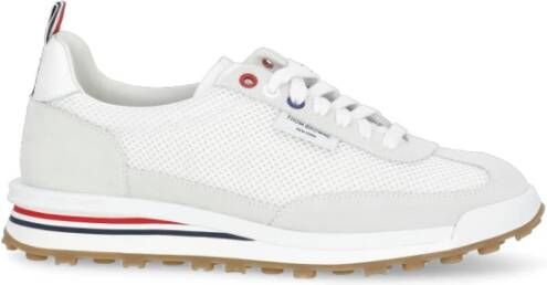 Thom Browne Witte Tech Runner Sneakers Nylon Zool White Dames