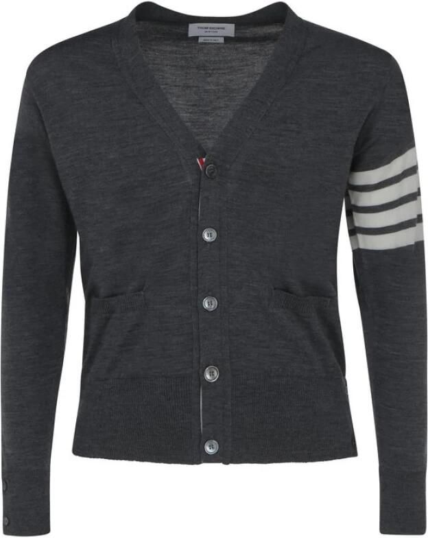 Thom Browne Gestreepte Boorden Fleece Wol Vest
