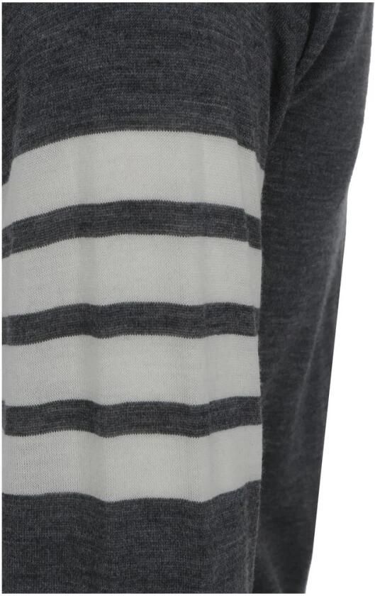Thom Browne Gestreepte Boorden Fleece Wol Vest - Foto 2