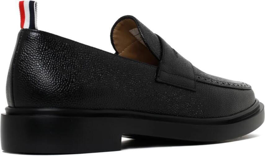 Thom Browne Zwarte Penny Loafer Lichtgewicht Rubberen Zool Black Heren - Foto 4