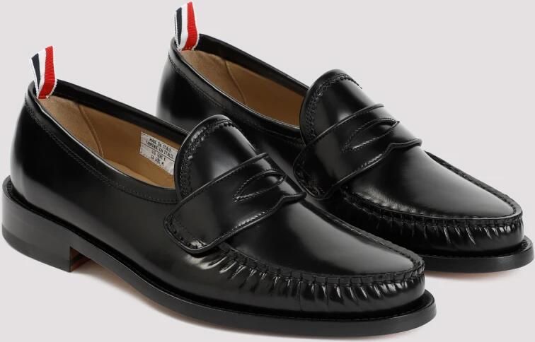 Thom Browne Geplooide Varsity Loafers Black Heren - Foto 3