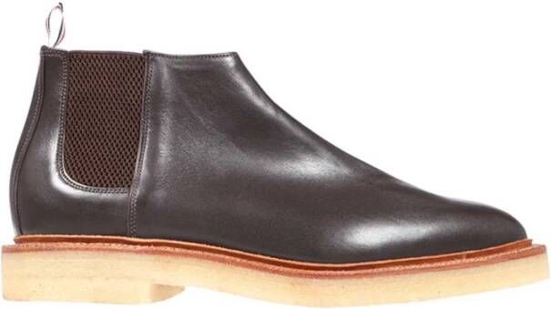 Thom Browne Tricolor Leren Enkellaarsjes
