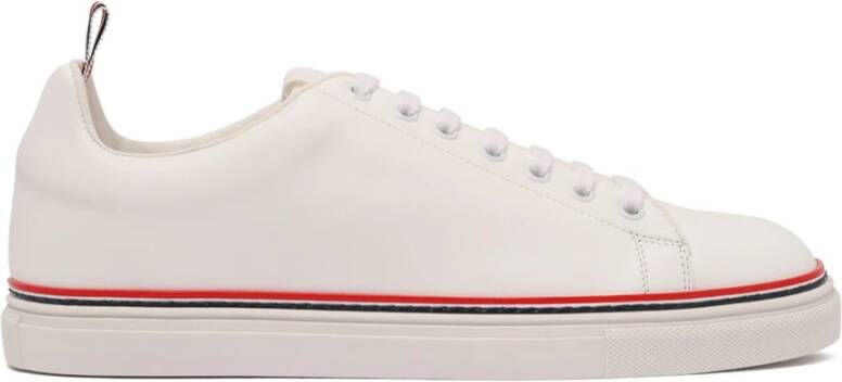 Thom Browne Witte Heritage Sneakers Klassieke Vetersluiting