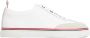 Thom Browne Witte Leren Sneaker Trainer White Heren - Thumbnail 1