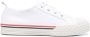 Thom Browne White Stripe-Trim Lace-Up Sneakers - Thumbnail 1