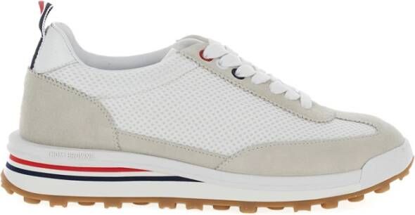 Thom Browne Witte Tech Runner Sneakers Nylon Zool White Dames