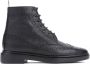 Thom Browne Zwarte Enkel Wingtip Laarzen Black Dames - Thumbnail 1