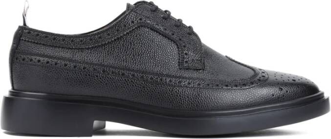 Thom Browne Zwarte Enkellaarzen Brogues Black Heren