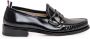 Thom Browne Zwarte Leren Loafers met Grosgrain Detail Black Heren - Thumbnail 1
