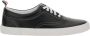 Thom Browne Zwarte Logo Tab Leren Sneakers Black Heren - Thumbnail 1