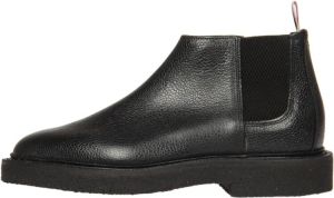 Thom Browne Zwarte Mid Top Chelsea Laarzen Zwart Heren
