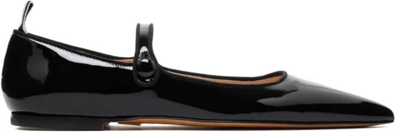 Thom Browne Puntige Thom John Ballerina Flats Zwart Dames